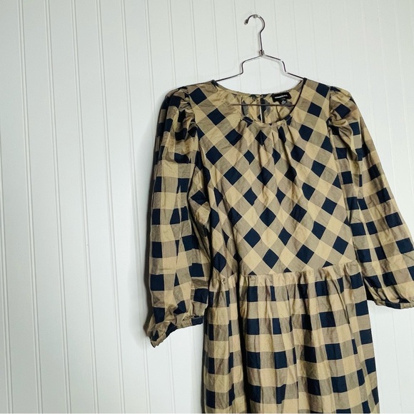 Summersalt Plaid Tiered Midi Dress - Picture 4 of 8